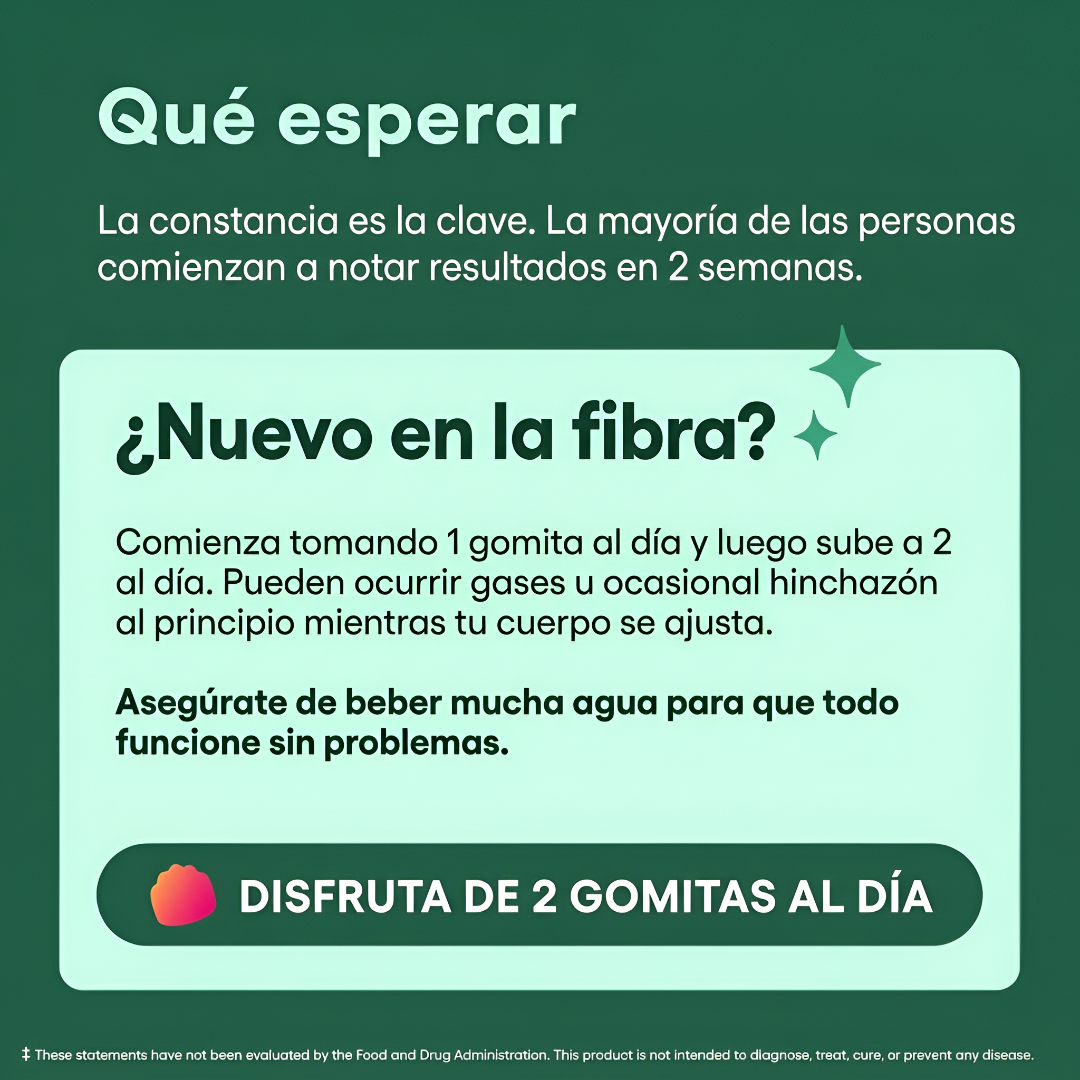 FiberGlow™ - Menos hinchazón, más bienestar